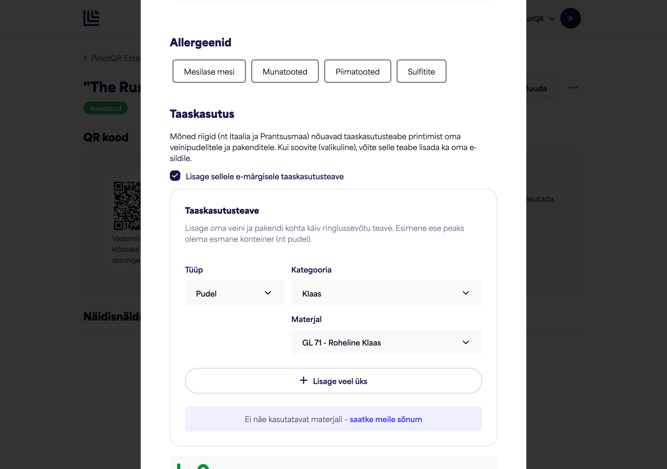 Jaotis Allergeenid allergeenivalikutega