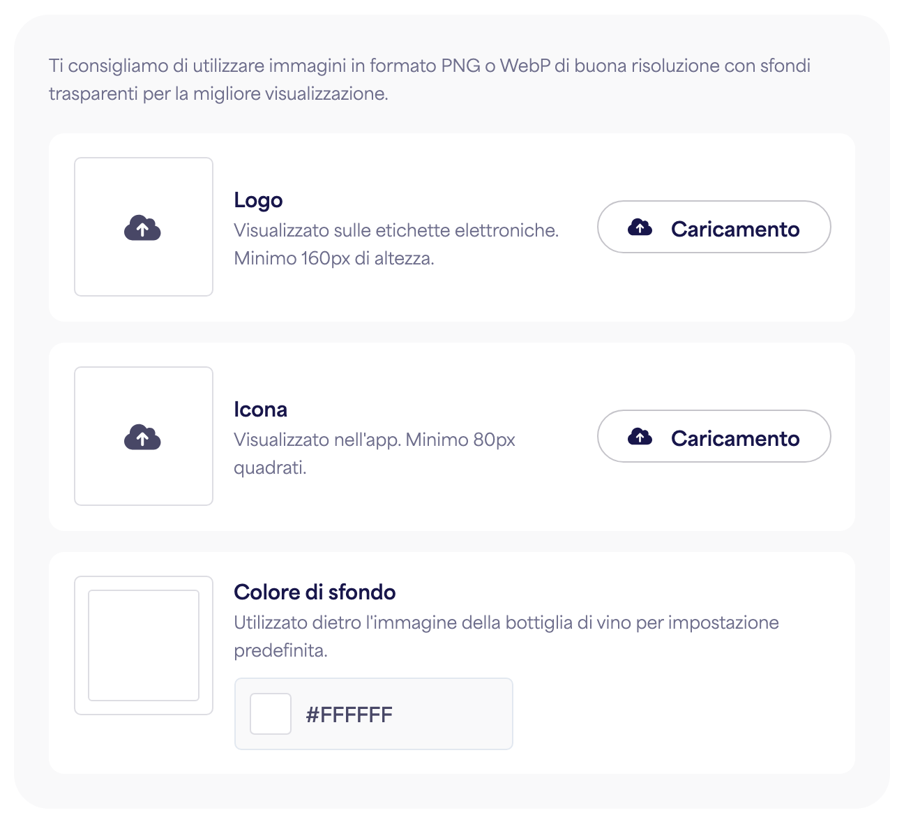 The Branding section of the brand Settings panel