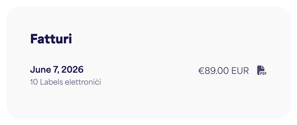 Il-lista tal-Fatturi bil-buttuni tat-tniżżil